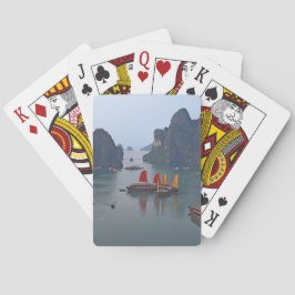 Baraja De Cartas Veleros en la bahía de Ha Long - Vietnam, Asia