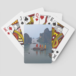 Baraja De Cartas Veleros en la bahía de Ha Long - Vietnam, Asia