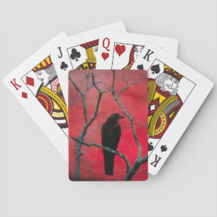 Baraja De Cartas Velvet Red Night Crow