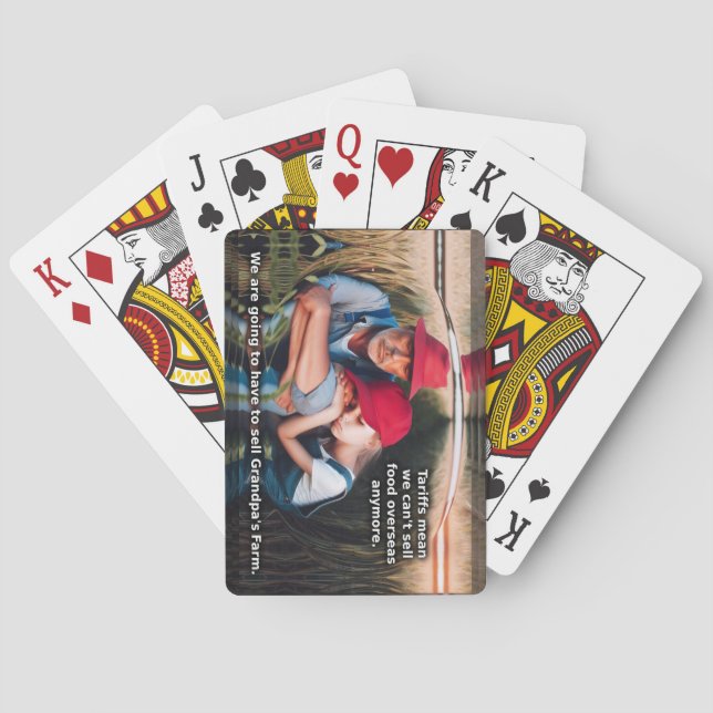 Baraja De Cartas Vendiendo la granja del abuelo (Reverso)