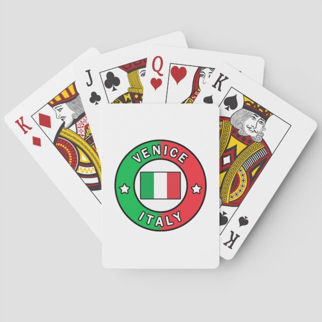Baraja De Cartas Venecia Italia (Reverso)