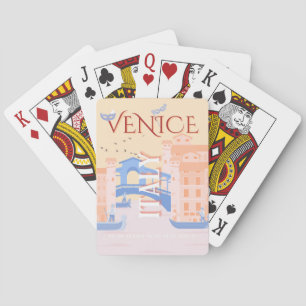 Baraja De Cartas Venecia Viajes Art, Italia, Viajes Art, Retro