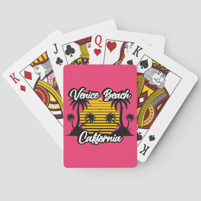 Baraja De Cartas Venice Beach California (Reverso)