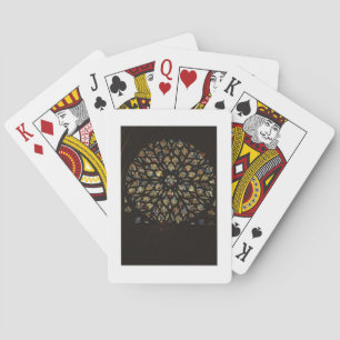 Baraja De Cartas Ventana color de rosa sobre la puerta del oeste,