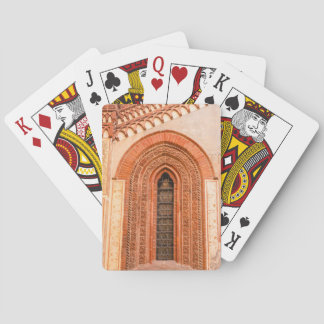 BARAJA DE CARTAS VENTANA DE ESTILO GÓTICO TARJETAS DE PÓKER