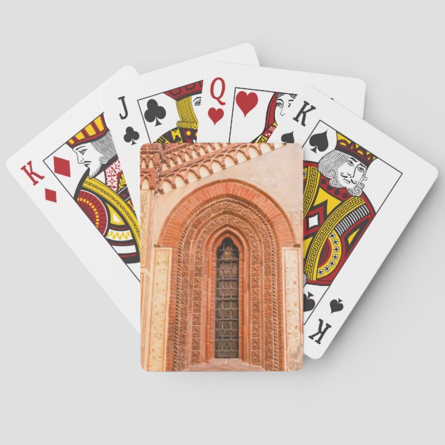 BARAJA DE CARTAS VENTANA DE ESTILO GÓTICO TARJETAS DE PÓKER (Reverso)
