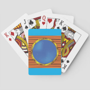 Baraja De Cartas Ventana de ojo de buey de barco náutico con agua a