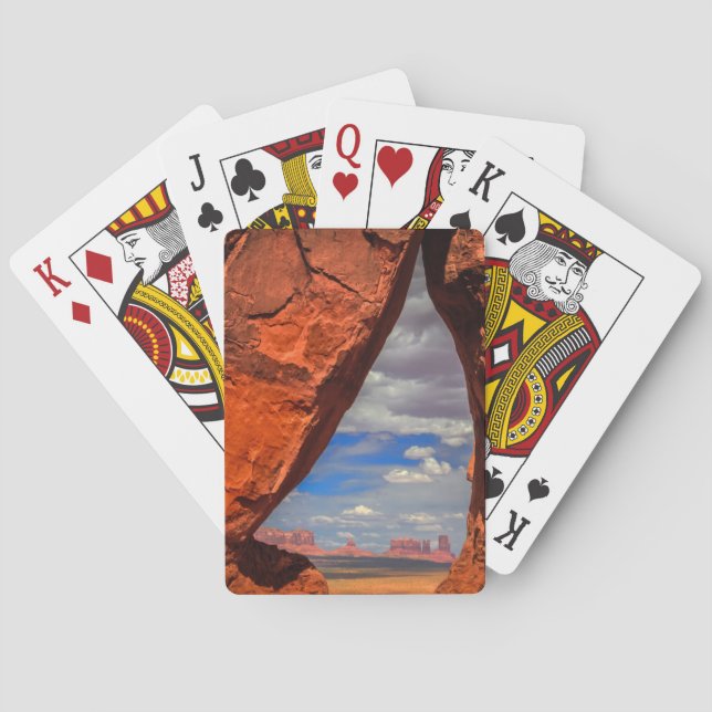 Baraja De Cartas Ventana de roca a Monument Valley, AZ (Reverso)