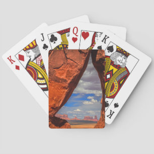 Baraja De Cartas Ventana de roca al Monumento Valley, AZ