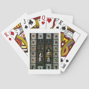 Baraja De Cartas Ventana que representa la Virgen y al Raúl de