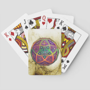 Baraja De Cartas Venus Flor de amor finoART Oro de la Antigüedad or