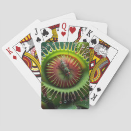 Baraja De Cartas Venus Flytrap Floral Carnivorous Whimsical 