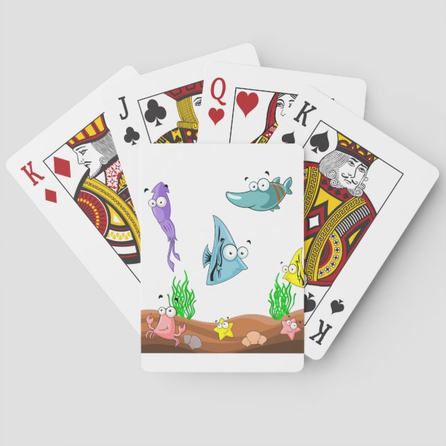 BARAJA DE CARTAS VER QUÉ HAY BAJO EL MAR (Reverso)