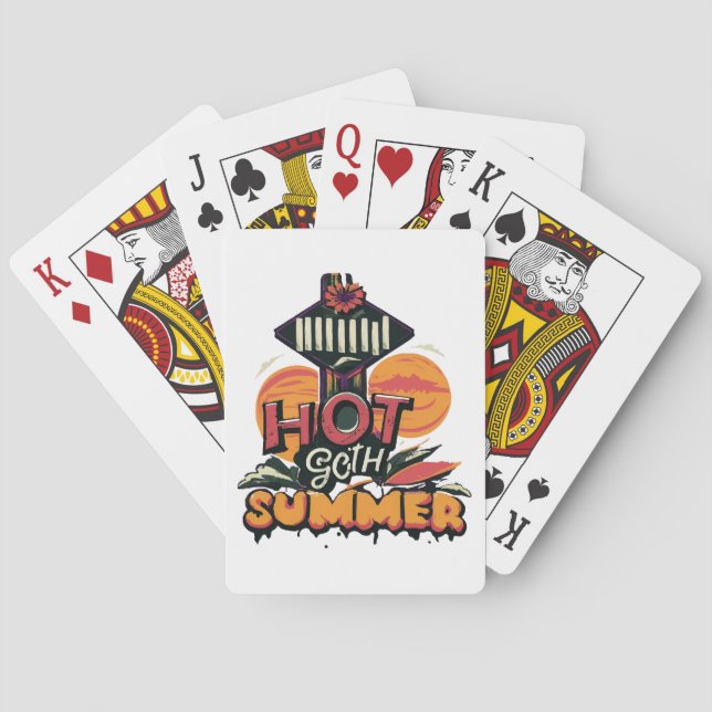 Baraja De Cartas Verano Caliente Gótico Chic  (Reverso)