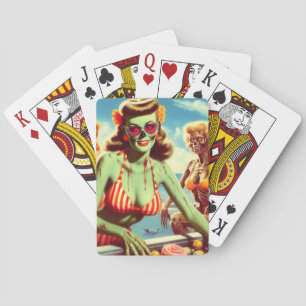 Baraja De Cartas Verano Zombie Pin-up