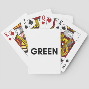 Baraja De Cartas verde