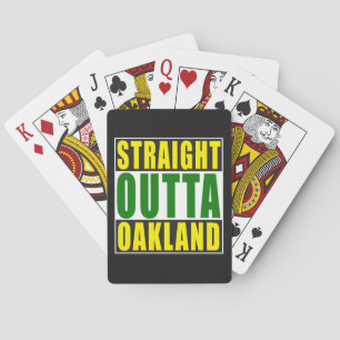 Baraja De Cartas Verde recto de Outta Oakland