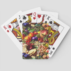 Baraja De Cartas Verduras de frutas tropicales de verano fresco y r