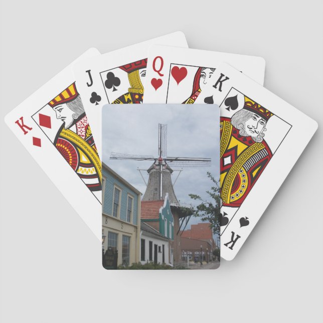 Baraja De Cartas Vermeer Windmill, Aldea Histórica, Pella, Iowa (Reverso)
