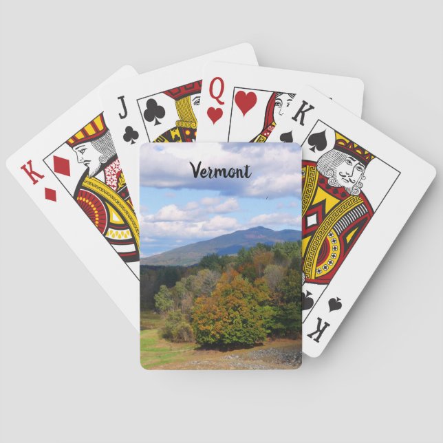 Baraja De Cartas Vermont autumn playing cards (Reverso)