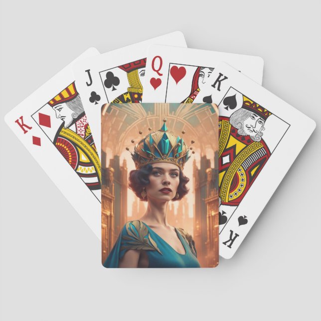 Baraja De Cartas Versión azul en blanco (Reverso)