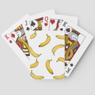 Baraja De Cartas Versión de esbozo de patrón de banana
