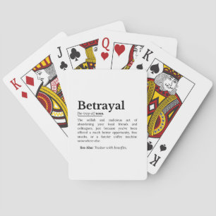 Baraja De Cartas Versión divertida de definición traicionera