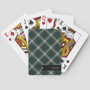 Baraja De Cartas Vestido Campbell Tartán Placa Pequeña