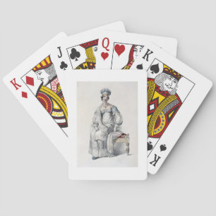 Baraja De Cartas Vestido de la ópera, placa de moda de Reposi de