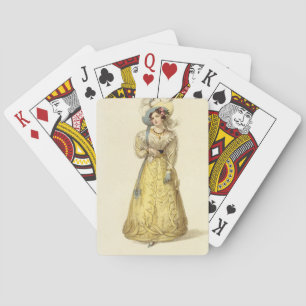 Baraja De Cartas Vestuario de transporte, plato de moda de la R de