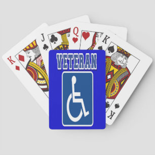 Baraja De Cartas Veterano discapacitado