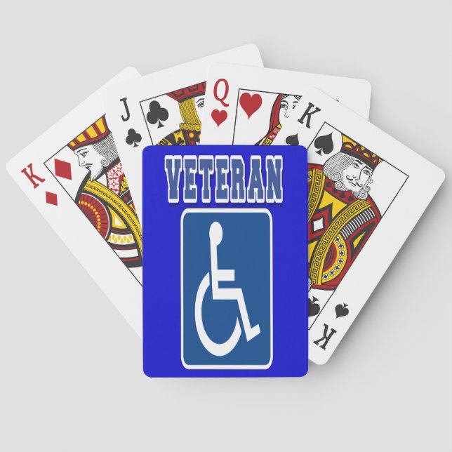 Baraja De Cartas Veterano discapacitado (Reverso)