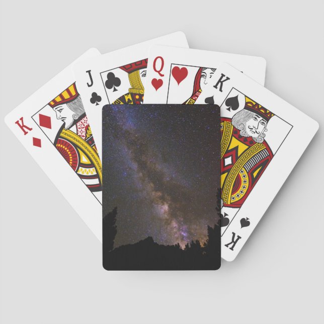 Baraja De Cartas Vía Láctea estrellada, California (Reverso)