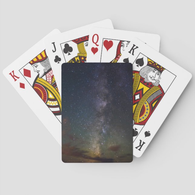Baraja De Cartas Vía Láctea | Estrellas en la Noche (Reverso)