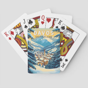 Baraja De Cartas Viaje de arte de Davos Suiza