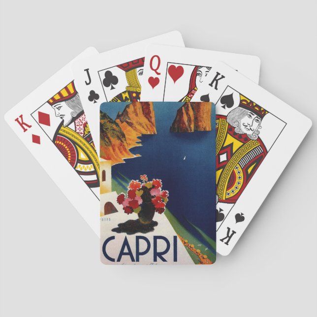 Baraja De Cartas Viaje de Capri Italia (Reverso)