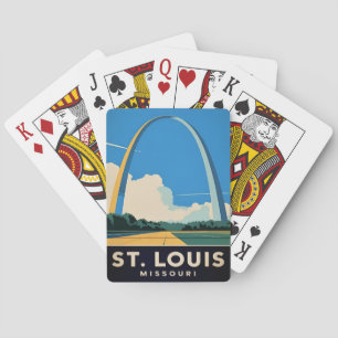 Baraja De Cartas Viaje de época Arco del Portal St Louis Missouri