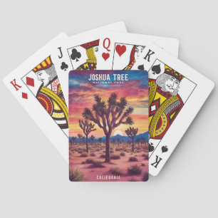 Baraja De Cartas Viaje de época Joshua Parque Nacional Retro