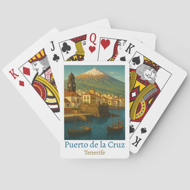Baraja De Cartas Viaje de Puerto de la Cruz Tenerife (Reverso)