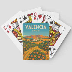 Baraja De Cartas Viaje Retro Vintage Valencia España Granja de Nara