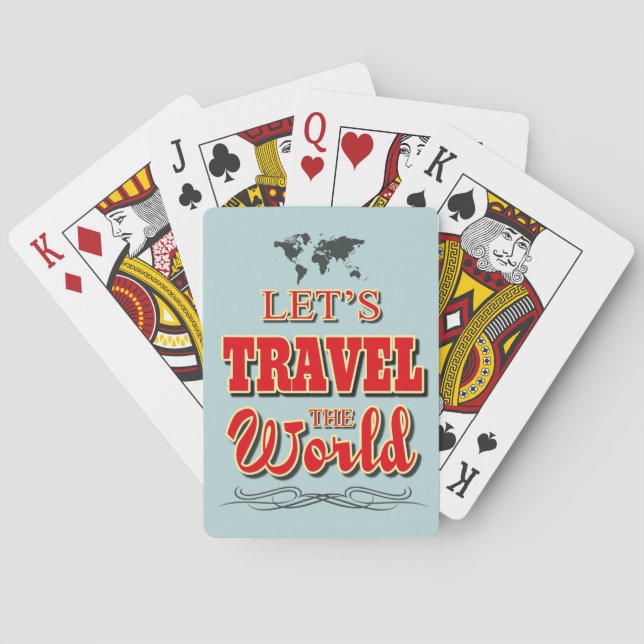 Baraja De Cartas Viajemos por el mundo (Reverso)