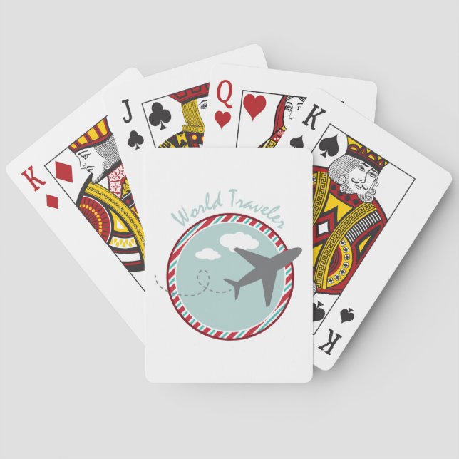 Baraja De Cartas Viajero del mundo (Reverso)