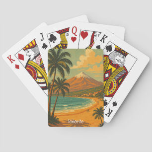 Baraja De Cartas Viajes Clásicos Tenerife Isla Canarias Monte Teide