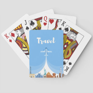 Baraja De Cartas Viajes de arte de viajes por el mundo