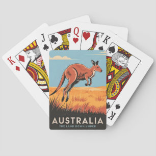 Baraja De Cartas Viajes de cosecha Australia Naturaleza de los cang
