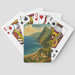 Baraja De Cartas Viajes de época Madeira Isla Atlántica