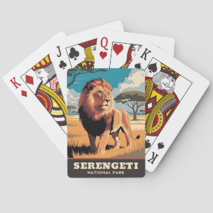 Baraja De Cartas Viajes de época Parque Nacional Serengeti Tanzania