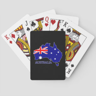Baraja De Cartas Viajes de mapas de bandera australiana