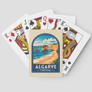 Baraja De Cartas Viajes Vintage Algarve Portugal Reto Costero