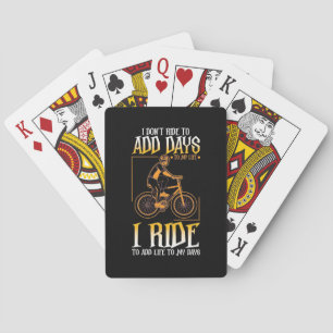 Baraja De Cartas Viajo En Bicicleta Para Añadir Vida A Mis Días